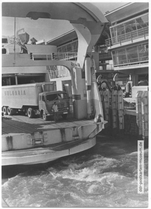 Fährschiff "Trelleborg"  im Hafen von Saßnitz - 1966