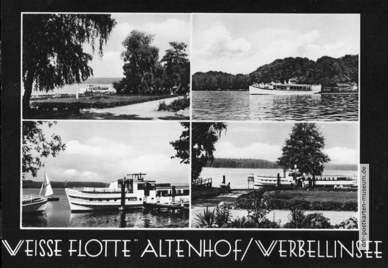 Weiße Flotte in Altenhof / Werbellinsee - 1966