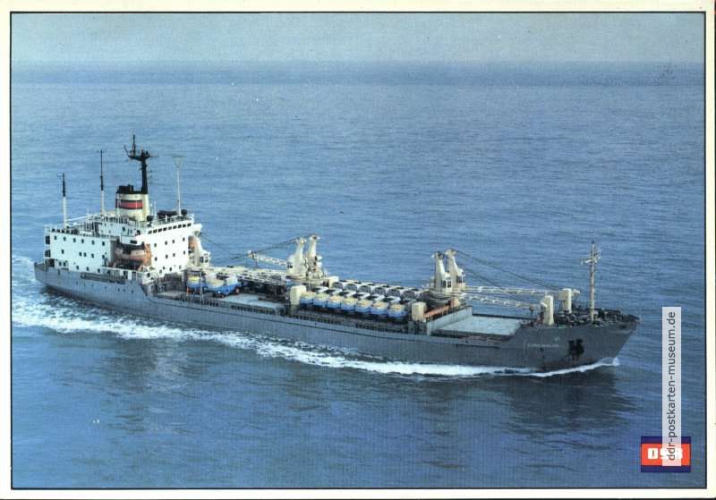 Motorschiff "Cunewalde" (Transportschiff) - 1985