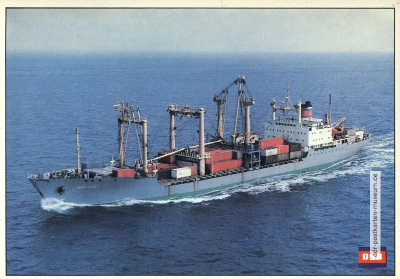 Motorschiff "Dresden" (Containerfrachtschiff) - 1985