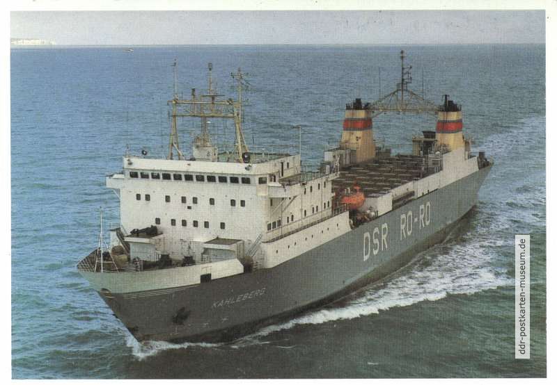 Motorschiff "Kahleberg" (Frachtschiff) - 1980