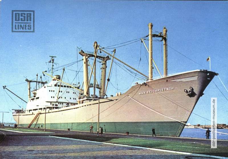 Motorschiff "Max Reichpietsch" (Trockenfrachter) - 1969