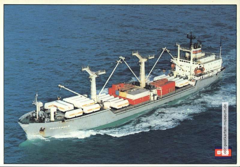 Motorschiff "Pritzwalk" (Containerfrachtschiff) - 1980