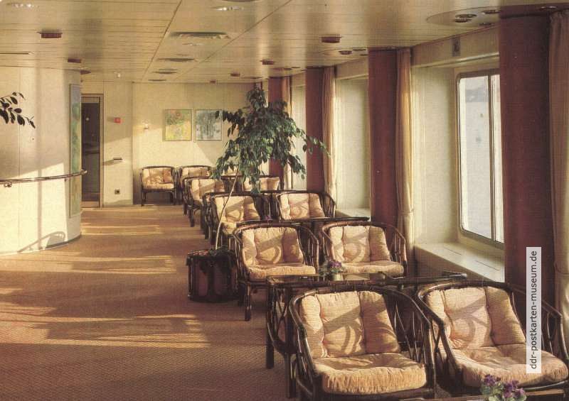 M.S. "Arkona", Veranda mit Blick auf das Meer - 1987
