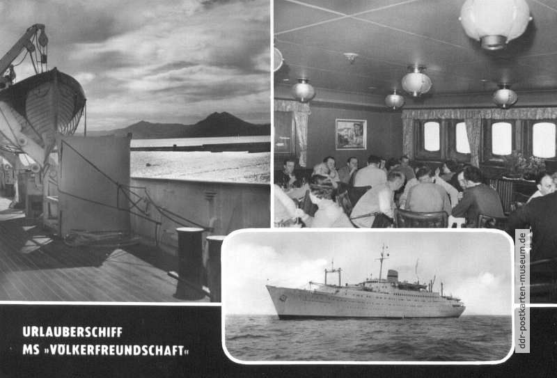 Urlauberschiff MS "Völkerfreundschaft" - 1962