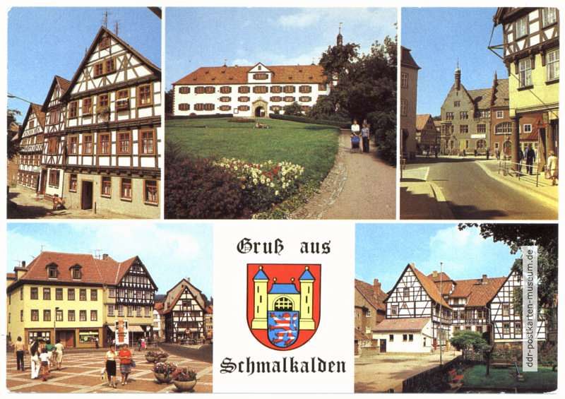 Kirchhof, Schloß Wilhelmsburg, Mohrengasse, Am Altmarkt, Hessenhof - 1982