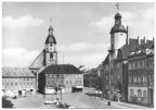 Marktplatz mit Nikolaikirche und Rathaus - 1966