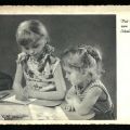 Glückwunschkarte zum Schulanfang von 1960 