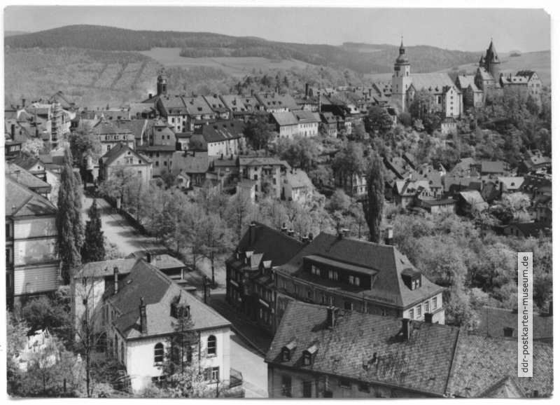Blick über die Stadt zum Schloß - 1968