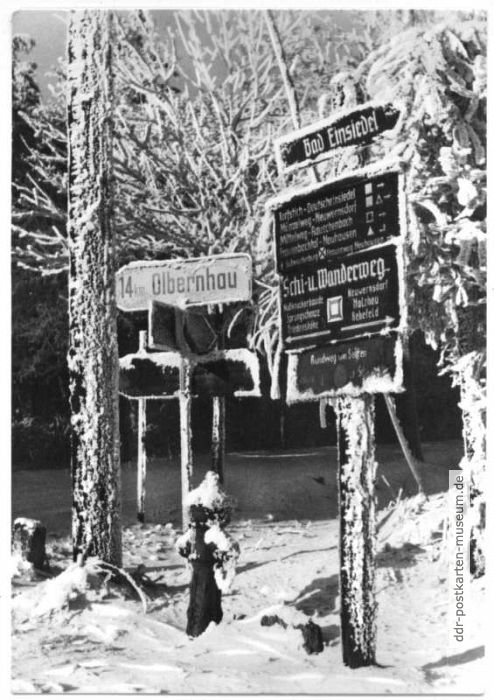 Wegweiser nach Olbernhau - 1968 / 1974