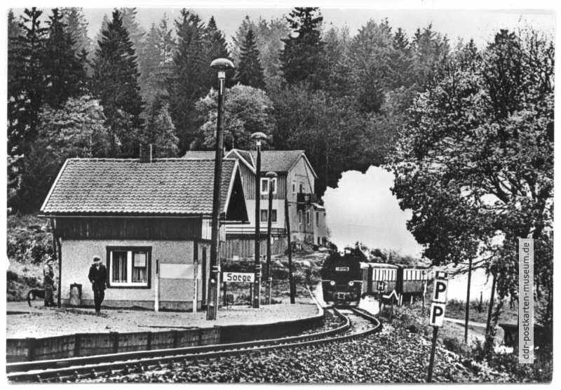Harzquerbahn, Haltepunkt Sorge - 1985