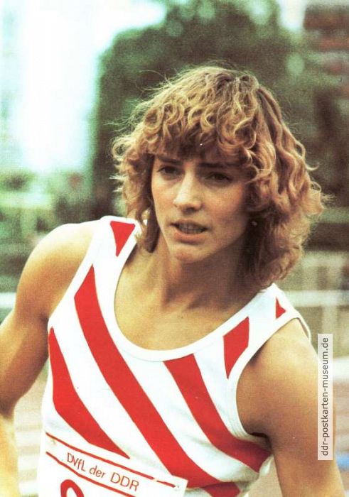 Heike Drechsler (SC Motor Jena), Europa- und Weltmeisterin im Weitsprung / 200-m-Lauf - 1988