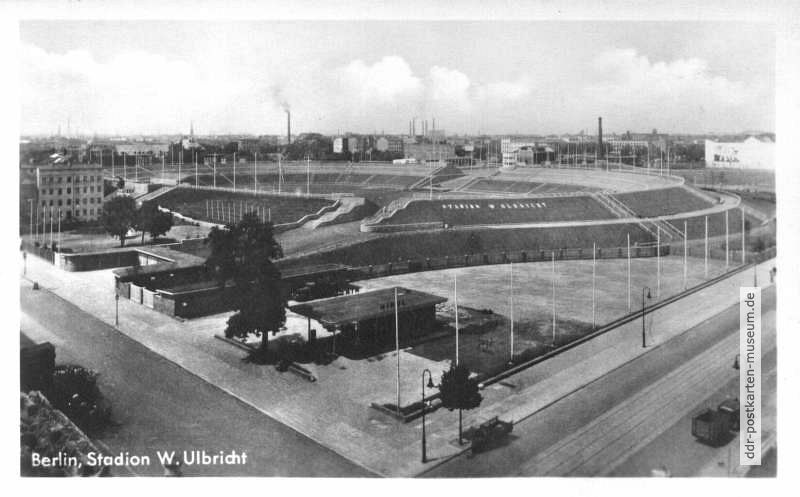 Blick zum Stadion "Walter Ulbricht" in Berlin - 1950