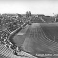 Fußballspiel der DDR-Oberliga von Motor Rostock im Ostsee-Stadion in Rostock - 1958
