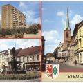 Neubauten, Sperlingsberg mit Haackebrunnen, Blick zur Jacobikirche - 1989