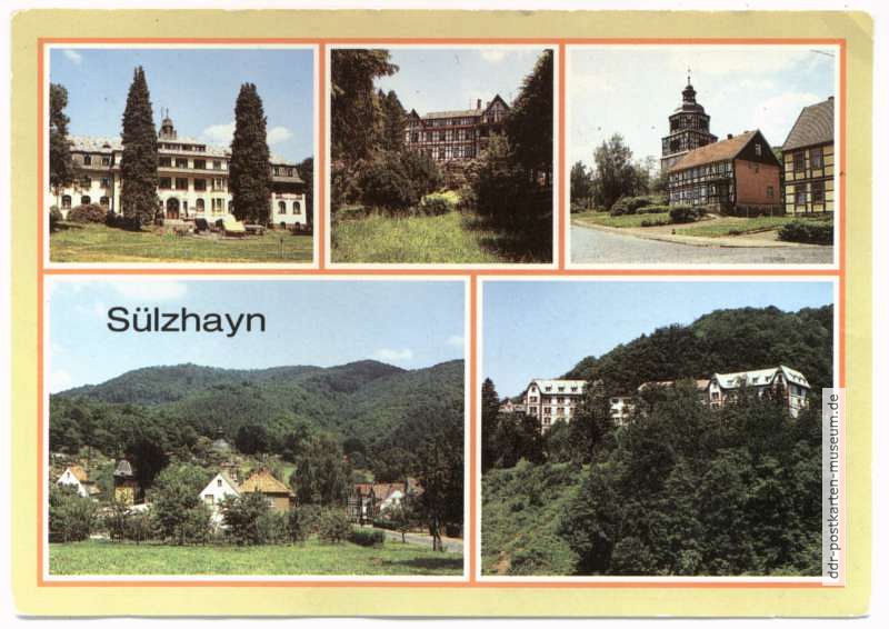 Haus "Ossietzky", Haus "Sonnenfels", Ellricher Straße, Teilansicht, Rehabilitierungszentrum - 1988