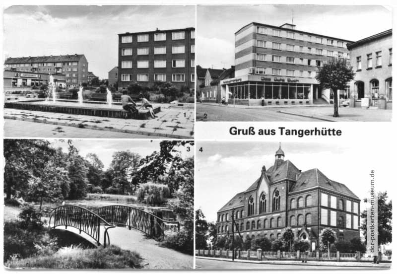 Rosa-Luxemburg-Straße, Buchhandlung "Das gute Buch", Stadtpark, Wilhelm-Wundt-Schule - 1981