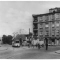 Ruhlsdorfer Platz mit Straßenbahn-Haltestelle - 1960