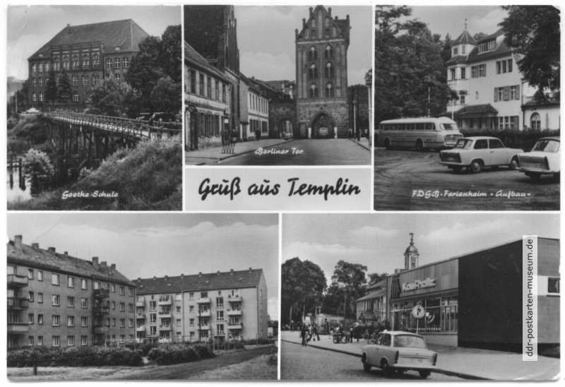 Goethe-Schule, Berliner Tor, Ferienheim, Neubauten, Kaufhalle - 1979