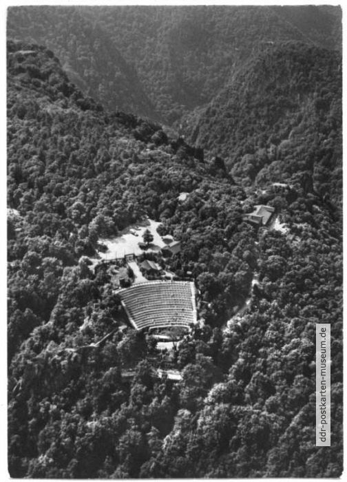 Harzer Bergtheater aus der Vogelperspektive - 1973