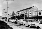 Parkende Trabbis in der Karl-Marx-Straße von Frankfurt/Oder - 1973