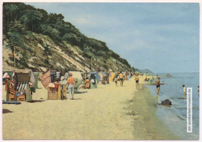 Strand mit Hochufer bei Ückeritz - 1963