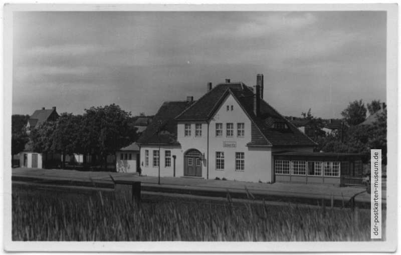 Ostseebad Ückeritz (Usedom), Bahnhof - 1957