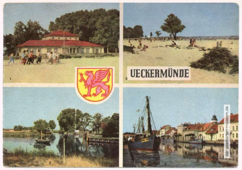 HO-Gaststätte im Strandbad, Strand, Ueckermündung, Am Hafen - 1964