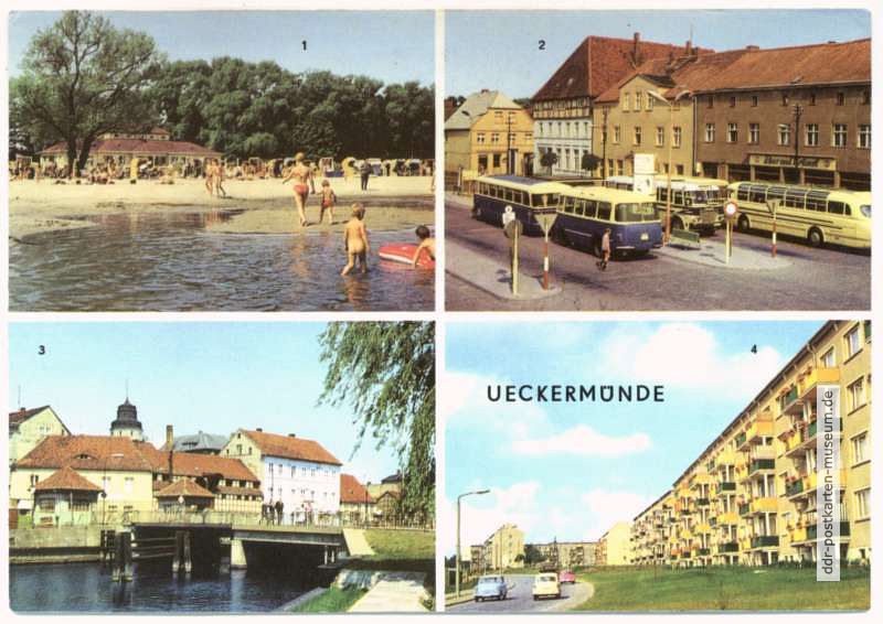Strandbad, Karl-Marx-Platz, Am Hafen, Neubauten - 1972