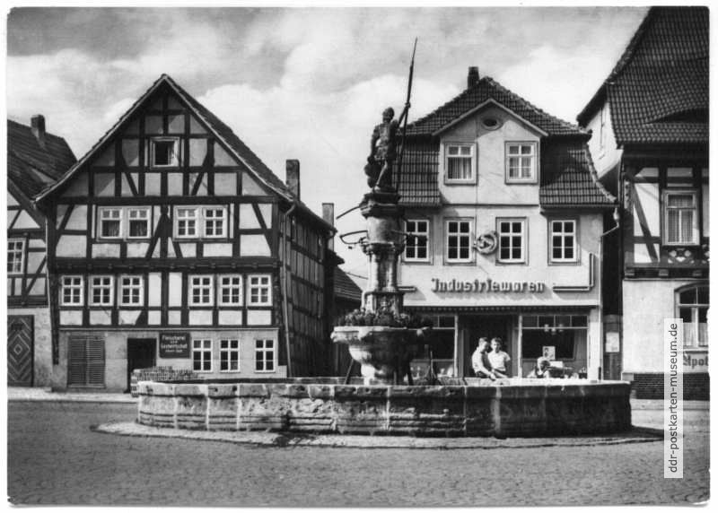 Marktplatz mit Vitus-Brunnen (Marktbrunnen) - 1971