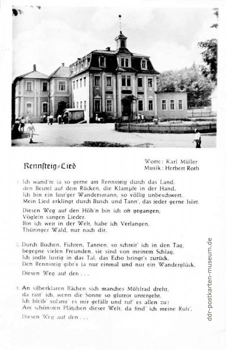 Titel "Rennsteig-Lied" von Karl Müller / Herbert Roth - 1955