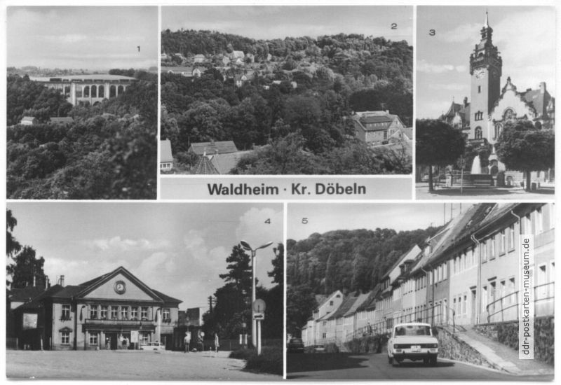Diedenhainer Viadukt, Rathaus, Bahnhof, Niederstadt - 1981
