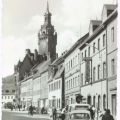 Platz der Einheit mit Blick zum Rathaus, Konsum-Hotel - 1967