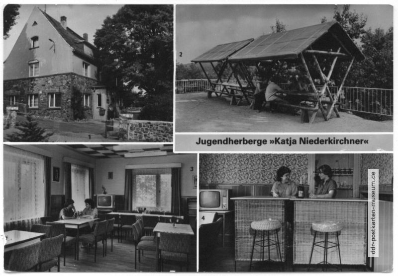 Jugendherberge "Katja Niederkirchner" mit kleinster Bar der DDR) - 1984