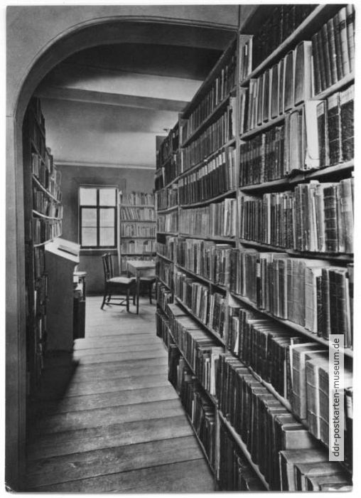 Goethehaus am Frauenplan, Blick in die Bibliothek - 1961