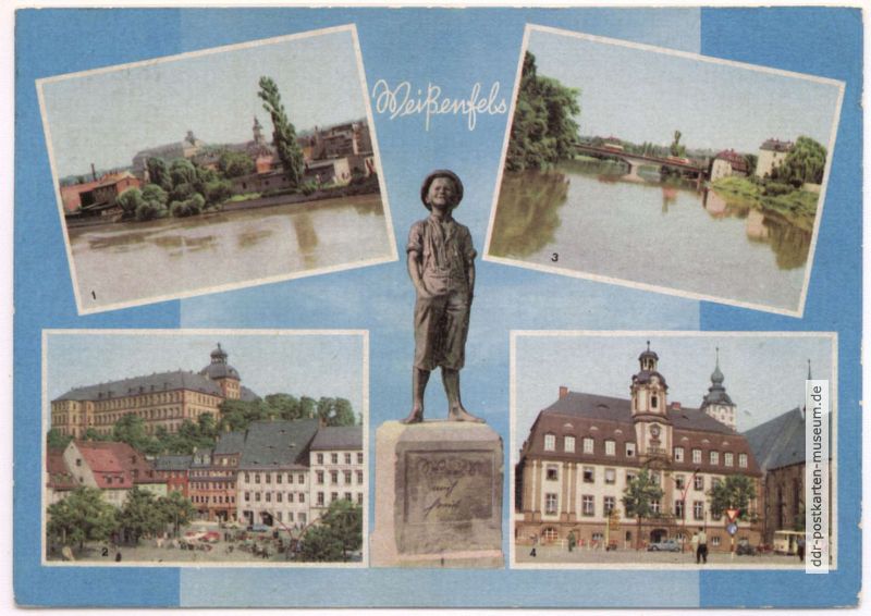 Zweite farbige Mehrbildkarte aus Weißenfels - 1967
