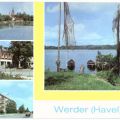 An der Havel, Ernst-Thälmann-Straße, Neubauten, Fischerkähne am See - 1979
