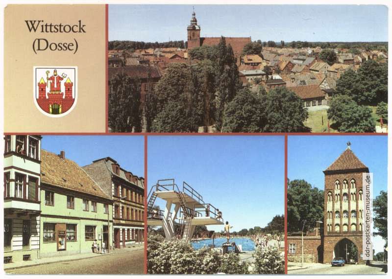 Teilansicht, Kreiskulturhaus, Freibad, Gröpertor - 1988