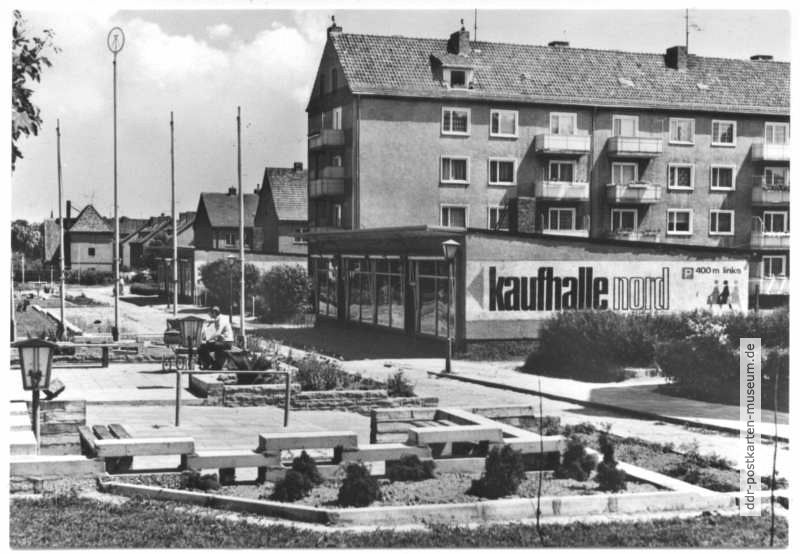 Wohnklomplex Nord, Kaufhalle an der Goethestraße - 1983