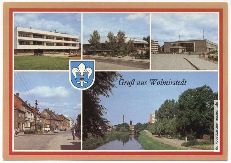 Bodelschwingh-Haus, HO-Gaststätte, Kreiskulturhaus, August-Bebel-Straße, Ohrepromenade - 1987