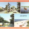 Ferienheim, Kurplatz mit Konzertbühne, Achterwasser, Campingplatz, Strand - 1984