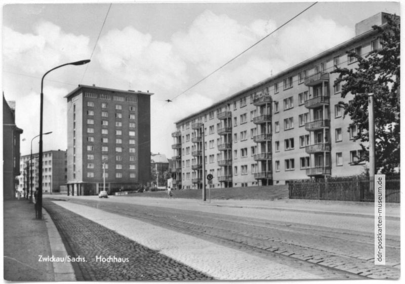 Neubauten und Hochhaus an der Marienthaler Straße - 1973