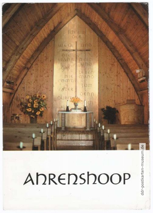 Innenraum der Kirche von Ahrenshoop - 1978