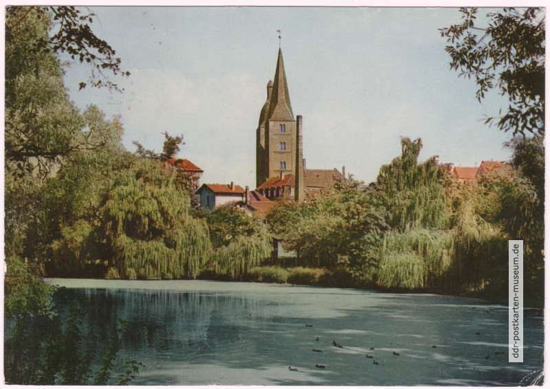 Blick vom  kleinen Teich zu den "Roten Spitzen" - 1969