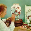Dekormaler im VEB Porzellan-Manufaktur Meißen - 1963