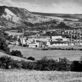 Blick auf das Betriebsgelände des VEB Porzellanwerk Kahla - 1969