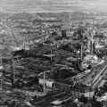 Blick auf das Betriebsgelände vom VEB Stahlwerk in Thale - 1968