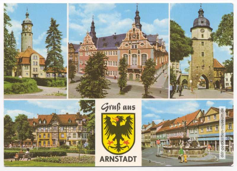 Neideckturm, Rathaus, Riedtor, Stadtpark, Hopfenbrunnen - 1971