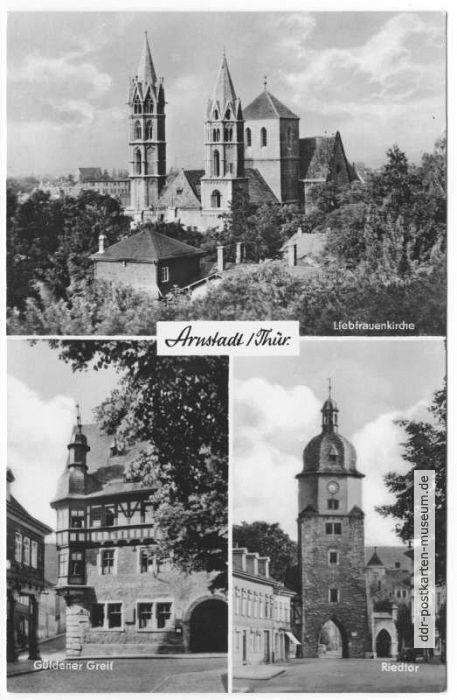 Liebfrauenkirche, Güldener Greif, Riedtor - 1965