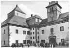 Schloß Augustusburg, Innenhof mit Glockenturm - 1975